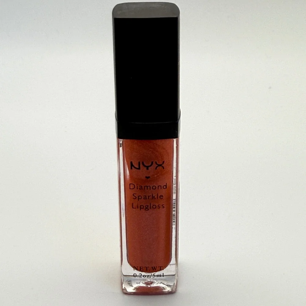 NYX Diamond Sparkle Lipgloss Orange Sparkle Makeup Beauty 0.2oz‎ DSG02